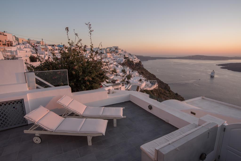 Karpimo Horizon - Caldera View With Private Hot Tub Villa Firostefani Cameră foto