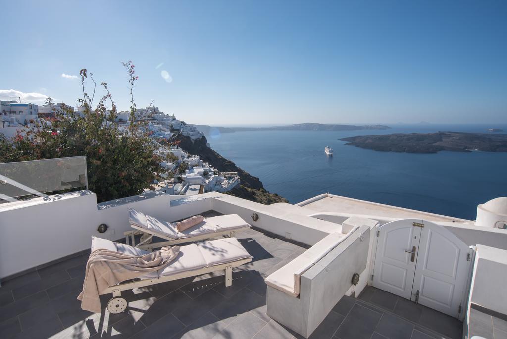 Karpimo Horizon - Caldera View With Private Hot Tub Villa Firostefani Exterior foto