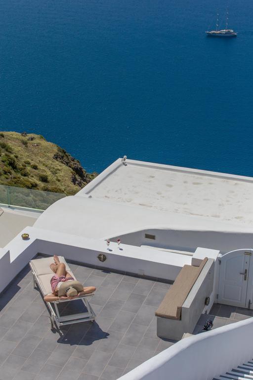 Karpimo Horizon - Caldera View With Private Hot Tub Villa Firostefani Exterior foto